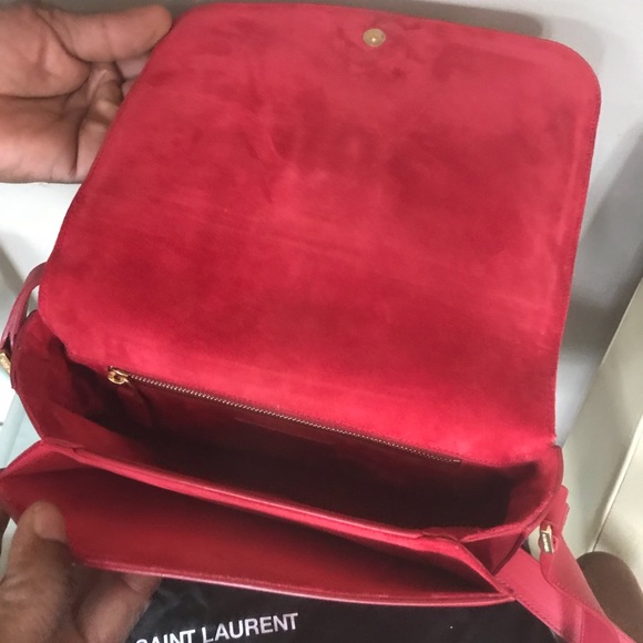 Gently used red YSL cross body bag. - Picture 3 of 4